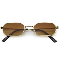 Small Sunglasses, Metal Hinges, Trending Sunglasses, Metal Sunglasses, Rectangular Sunglasses, Cool Sunglasses, Rectangle Sunglasses, Vintage Glasses, Gold Sunglasses