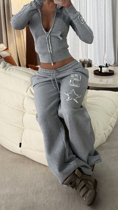 Premium extra-heavy 100% cotton, distressed details, custom stitching, and versatile fits. Featuring the Grey Star Track Jacket, Baggy Sweatpants, and Slouchy Top, this 3 piece set blends a signature relaxed silhouette with a touch of 00's-inspired style.   Coming January 17th, join email list to be notified when we drop. Gift Box Tattoo, Yale Acceptance, Box Tattoo, Body Maintenance, Roses Gift, Slouchy Top, Baggy Sweatpants, Pretty Babe, Star Track