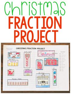 the christmas fraction project is an easy way to practice fractions and addition skills for kids