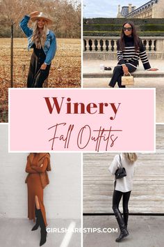 Fall into style with chic winery outfits for wine tasting! Discover casual yet elegant looks featuring black boho dresses, denim skirts, or classy jeans paired with loafers and cowboy boots. Whether you're attending a winery wedding as a guest in Virginia or celebrating birthdays at night in New York or Napa Valley, these cute ensembles fit any occasion—from trendy date nights to unforgettable bachelorette parties—all while staying cozy during cold weather in Texas, Italy, Australia, and beyond! Edgy Wine Tasting Outfit, Indoor Wine Tasting Outfit, Fall Napa Valley Outfits Women, Mexico Winery Outfit, Fall Napa Outfits, Wine Tasting Fall Outfit, Fall Winery Outfit 2024, Fall Winery Outfits Black Women, Distillery Outfit