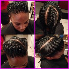 Coloured Dreads, 3 Braids, Goddess Braids Updo, Goddess Braid Styles, Corn Rolls, Hairstyles Cornrows, Hook Ideas, Natural Hair Wedding