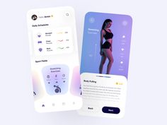 Social App Design, Mobile App Inspiration, Fitness Site, Aqua Design, Wellness Apps