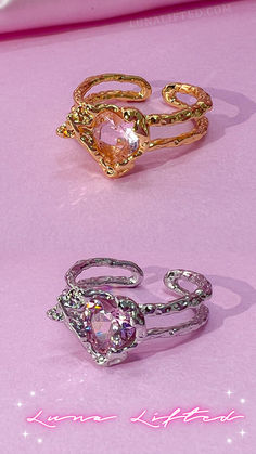 Made to last and designed to spark your inner magic. Pink Diamond Crystal Open Ring, Pink Diamond Open Crystal Ring, Pink Open Ring Crystal Promise Ring, Pink Adjustable Metal Rings, Pink Diamond Crystal Promise Ring, Pink Cubic Zirconia Crystal Promise Ring, Pink Metal Rings, Pink Diamonds, Pink Stone