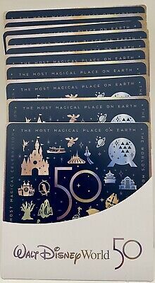 the walt world 50 card set is in its box