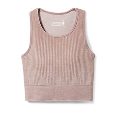 Women's Intraknit™ Crop Bra | Smartwool Sporty Seamless Supportive Top, Sporty Supportive Seamless Top, Casual Compressive Activewear For Relaxation, Sporty Seamless Tops For Relaxation, Casual Seamless Activewear For Relaxation, Comfortable Seamless Activewear, Supportive Fitted Activewear For Relaxation, Supportive Breathable Tops For Light Exercise, Lightweight Fitted Top