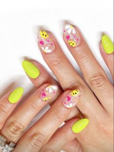 School Nail Art, Nail Art For Girls, Cute Summer Nails, Trendy Nail Art, Get Nails, Manicure Y Pedicure, Pretty Acrylic Nails, Short Acrylic Nails, Nails Designs