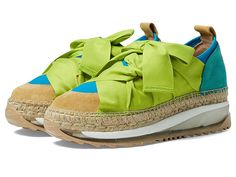 Free People Chapmin Espadrille Sneaker - Women's Shoes : Lime : The Free People Chapmin Espadrille Sneakers are a perfect mesh of sporty and boho-chic style with its suede and textile upper featuring a multilayered outsole and jute trim detailing. Ribbon lace-up closure with a back pull tab. Leather and textile lining on a cushioned footbed. Sawtooth rubber outsole. Made in Spain. Measurements: Weight: 1 lb 2 oz Platform Height: 1 1 4 in Product measurements were taken using size EU 39 (US Women Fils Shoes Outfit Women, Green Outdoor Sneakers For Spring, Green Textile Sneakers For Spring, Spring Canvas Sneakers For Outdoor, Canvas Sneakers For Outdoor Spring Activities, Spring Outdoor Textile Sneakers, Spring Outdoor Canvas Sneakers, Beach Lace-up Sneakers With Textured Sole, Summer Textile Sneakers With Removable Insole