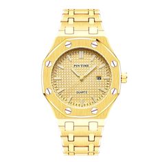 Lover's Watches-Full Steel Business Mens Watches Top Brand Luxury Quartz Watch Men Military Wristwatch Model Number:1005002828576875 Gold Digital Watch With Subdials, Debit Card, Gold Watch, Quartz Watch, Wrist Watch