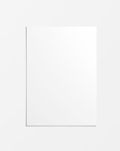 an empty square white paper on a white background