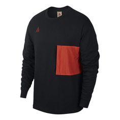 Nike ACG Long-Sleeve Top Black Habanero Red T-shirts