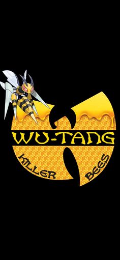 Wu-Tang Clan Honey pattern & Beedrill Hip Hop Art Wallpaper, Hiphop Logo, Wu Tang Tattoo, Honey Pattern, Wu Tang Clan Logo, Pokemon A, 36 Chambers, Wutang Clan, History Of Hip Hop