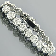 Item Code: 004776&#44 Real Diamond Bracelet, Bracelets Collection, Diamond Bling, Cluster Bracelets, Silver Bracelets For Women, Sterling Bracelets, Gold Bracelet For Women, Women Diamond, Tennis Bracelet Diamond