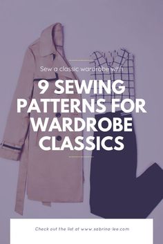 sewing patterns for wardrobes with text overlay