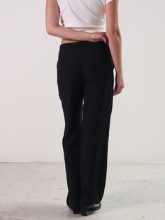 Experience ultimate comfort and style with our Black Dusk Pants. Made with a drawstring waist and a relaxed fit, these pants are perfect for throwing on and heading out. Crafted from a cotton blend, they are as comfortable as they are stylish. PRODUCT DETAILS: 85% Cotton 15% Polyester Runs slim through the hips SIZE GUIDE (in inches) SIZE XS S M L XL WAIST 26.5 27.5 29.3 33 35.5 HIP 37 38 40.8 43.3 45.8 Model is wearing size S / Model is 5'8”Dry clean onlyApproximate measurements taken from flat Wide Leg Sweatpants With Comfort Waistband For Work, Wide Leg Sweatpants With Elastic Waistband For Work, Relaxed Straight Leg Bottoms With Ribbed Waistband, Tapered Leg Pants With Ribbed Waistband For Lounging, Lounging Pants With Ribbed Waistband And Tapered Leg, Tapered Lounge Pants With Ribbed Waistband, Chic Relaxed Fit Pants With Comfort Waistband, Chic Relaxed Fit Sweatpants With Ribbed Waistband, Workwear Straight Leg Bottoms With Ribbed Waistband