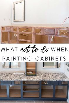 what to do when painting cabinets