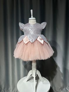 Baby Dress, Girl Baby dress, sequin tulle baby dress, baby evening dress, bow baby dress, 1st birthday dress, tulle dress, Flower Girl dress by WhiteBeebabyShop on Etsy Tulle Baby Dress, 1st Birthday Dress, 1st Birthday Dresses, Magical Dress, Christmas Dance, Dress Bow, Dress Sequin, Dress Tulle, Ballet Dress