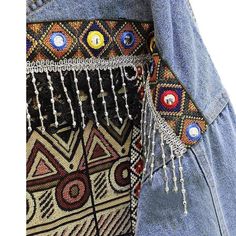 WickedAF jacket Embroidered Ethnic Denim Jacket Autumn Outerwear, Look Hippie Chic, Female Jacket, Look Boho Chic, Chic Jacket, Loose Coat, Boho Denim, Bohemian Chic Fashion, Loose Coats