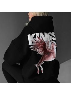 ⭐️ Sweatshirts, Oversize Women Kings Hoodie Oversize Women, Sweatshirts