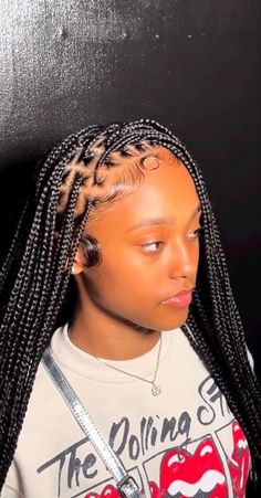 Individuals Braids For Black Women, Xs Knotless Braids, Small Knotless Braids, Quick Braids, Pretty Braids, Box Braids Hairstyles For Black Women