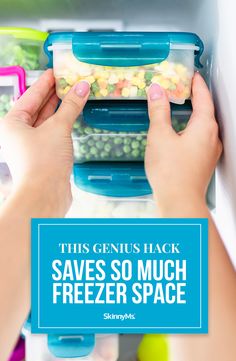 freezer meals in the refrigerator with text overlay that reads freezer meals a how - to guide