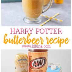 harry potter butterbeeer recipe in a glass mug