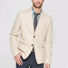 Color Is Described On Label As Light Taupe. 2 Button. Vent In Back. Notched Lapels And Linen- Cotton Blend. Brand New W Tag Spring Workwear Sport Coat Button-up, Spring Button-up Sport Coat For Workwear, Casual Semi-formal Sport Coat With Single Button, Spring Sport Coat With Button Closure, Spring Business Casual Button-up Sport Coat, Casual Notched Blazer For Business, Casual Semi-formal Spring Blazer, Semi-formal Sport Coat With Button Closure For Spring, Button-up Sport Coat For Business Casual