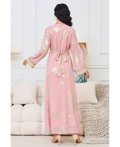 Get 10% off now! Buy pink with gold pattern muslim wedding guest dress for party at cheap price online. Free stable shipping and pro custom service since 2009. Pink Wedding Kaftan For Eid, Elegant Pink Festive Kaftan, Festive Pink Elegant Kaftan, Gold Floor-length Dress For Eid, Traditional Pink Abaya For Wedding, Long Pink Abaya For Eid, Traditional Pink Wedding Abaya, Gold Maxi Length Dress For Eid, Festive Long Pink Abaya