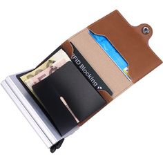 Actualice su estilo profesional y mantenga sus tarjetas de presentación organizadas con el tarjetero de cuero tipo billetera. Confeccionada con cuero de alta calidad, esta elegante y sofisticada billetera está diseñada para impresionar. Con su función de estuche para tarjetas emergente doble, tendrá acceso rápido y fácil a sus tarjetas de presentación cuando las necesite. Disponible en negro clásico y colores intensos café, esta billetera es un accesorio imprescindible para cualquier profesional de negocios. Radio Control Airplane, Business Card Organizer, Cafe Black, Professional Style, Card Case Wallet, Card Organizer, Business Professional, Business Card Holder, Van Heusen