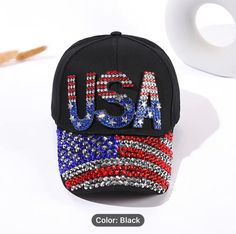 ABOUT OUR Rhinestone USA Flag Baseball Cap Denim | Independence Day Baseball Cap For Women & Men Studded |USA Rhinestone Cap | Sparkly Hat| Bling Cap Elevate your patriotic spirit with this stunning USA Flag Baseball Cap. Crafted in denim and adorned with rhinestones, this cap beautifully captures the essence of American pride. The iconic USA flag is intricately designed with sparkling embellishments, making this cap a stylish and patriotic accessory for any occasion. Stylish Design: USA Rhinest Patriotic Accessories, Baseball Cap For Women, Olympics 2024, Go Usa, Floral Hat, Straight Lace Front Wigs, Sun Hats For Women, Studded Belt, Touch Screen Gloves