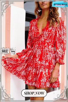 Rio Floral Print Backless Ruffle Mini Dress Ruffle Mini Dress, Dresses By Length, Women's Fashion Dresses, Short Dresses, Fashion Dresses, Floral Print, Floral Prints, Mini Dress, Best Deals