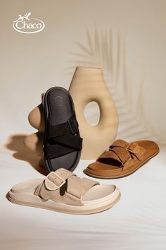 Modern Leather Footbed Sandals With Arch Support, Modern Leather Footbed Sandals With Cushioned Footbed, Modern Leather Sandals With Cushioned Footbed, Comfortable Leather Footbed Sandals For Everyday, Comfortable Leather Slides For Everyday, Leather Round Toe Footbed Sandals For Everyday, Everyday Leather Footbed Sandals With Round Toe, Leather Cushioned Footbed Sandals For Everyday, Comfortable Leather Slides