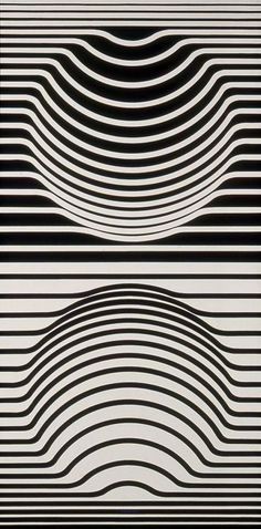 Graphic Design Pattern Illusion Kunst, Opt Art, Art Optical, Victor Vasarely, Optical Art, Optical Illusions Art, Grafic Design, Black And White Pattern, Illusion Art