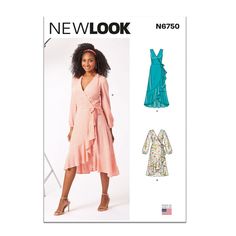 a women's dress and jacket sewing pattern from the new look book, n770