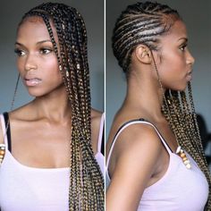 Braids With Cuffs, Blond Balayage, Plaits Hairstyles, French Braid Hairstyles, Braids With Beads, Braids With Weave, Girls Braids, Cornrow Hairstyles, African Braids Hairstyles