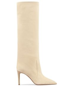 Find PARIS TEXAS 85mm Stiletto Suede Tall Boots on Editorialist. 85mm Heel. Leather upper. Pull on. Pointed toe. Leather lining and insole. Leather sole Elegant Beige Boots With 4-inch Heel, Suede Tall Boots, Paris Texas, Tall Boots, Leather Upper, Texas, Paris, Boots, Heels