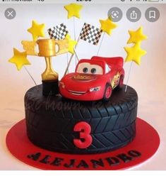 Car Cakes For Boys, Cars Theme Cake, Most Luxurious Car, Rolls Royce Car, Race Car Cakes, 2nd Birthday Party For Boys