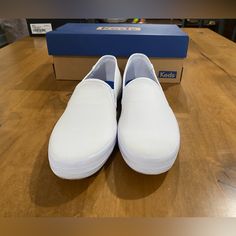 Brand New In Box Womens Keds Champion Slip On Shoes Size 9.5 Keds Champion, Keds Shoes, Keds, On Shoes, Slip On Shoes, Flat Shoes Women, Loafer Flats, Color White, Loafers