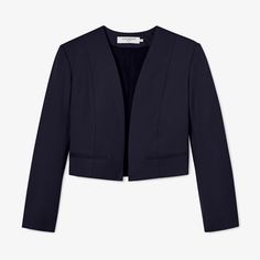 This chic suiting staple features clean lines, a slightly cropped hemline, an internal pocket, and strategically placed seams designed to flatter. New Names, Suit Shop, Blue Dark, Mix N Match, Mix And Match, Dark Navy, Clean Lines, Coats Jackets, China