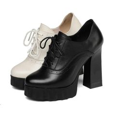 Item Title New Fashion Women's Shoes Specifications: * Heel Height: About  11CM /  Inch * Platform: About  3CM /  Inch *Shaft height: About  CM /  Inch *Top Circumference: About  CM /  Inch * Material: Outside :Synthetic leather * Available Sizes: EUR34 35 36 37 38 39 40 41 42 43 44 45 46 47 48/ US4, 4.5,5,6,7,8,9,9.5,10,10.5,11,11.5,12,12.5,13 * Width: Medium (B, M) Notice: It may have little color difference according to different screen. Hope you can understand! Any problem, contact me first for satisfying solution. Reply in one Business day as time difference.    Women's Shoes Size Chart  US         UK AU  EUR    Length(CM) 4.5 2.5 3 35 22.1-22.5 5 3 4 36 22.6-23 6 4 5 37 23.1-23.5 7 5 6 38 23.6-24 8 6 7 39 24.1-24.5 9 7 8 40 24.6-25 9.5 7.5 8.5 41 25.1-25.5 10 8 9 42 25.6-26 10.5 8.5 Creeper Boots, Preppy Shoes, Platform Flats, Platform Block Heels, Oxford Heels, Cordial, Shoes Casual, Up Shoes, Womens High Heels