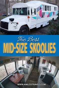 the best mid - size skoolies for campers and motorhome enthusiasts