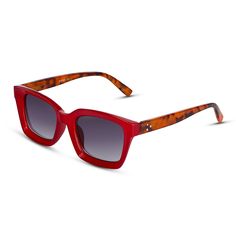 Hit the road in style with these timeless rectangle sunglasses. Their classic shape and tortoiseshell color make them suit for any occasion and any outfit. With lightweight and high-quality PC material, they are durable, skin-friendly, and suitable for all-day wear. You can choose from two color combinations: tortoise frame and brown lenses, red frame and grey lenses. Frame Shape: RectangleFrame Color: Tortoise, RedFrame Material: PlasticLens Color: GreyLens Material: Lens Width: 49 mmBridge Wid Classic Red Rectangular Sunglasses, Casual Orange Rectangular Sunglasses, Cheap Red Rectangular Sunglasses, Luxury Red Square Frame Sunglasses, Modern Red Rectangular Sunglasses, Red Rectangular Sunglasses With Mirrored Lenses, Sea Dream, Grey Sunglasses, Rectangle Sunglasses