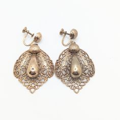 CYBER MONDAY SALEIn good vintage condition with minimal wear. Shipped with care in a gift box. Please let us know if you have any questions!Christmas gift Art Deco Earrings, Screw Back Earrings, Earrings Gold, Boho Bohemian, Statement Jewelry, Jewelry Gift, Statement Earrings, Gold Earrings, Jewelry Gifts