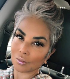 Short Salt And Pepper Hair, Freebird Boots, Grey Hair Don't Care, Silver Haired Beauties, Black Hair Short Cuts, Tapered Natural Hair, Gorgeous Gray Hair, Short Hair Images