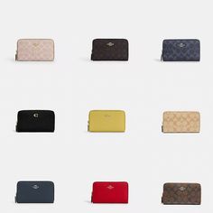 100% Guarantee Authentic COACH MEDIUM ID ZIP WALLET  Signature coated canvas|Nappa leather and snake-embossed leather| Nine credit card slots| Bill compartments| ID window| Zip coin pocket| Zip-around closure| 6 1/2" (L) x 3 3/4" (H) x 3/4" (W) COACH MSRP:$188~$228 *Please understand, Color may vary slightly due to the color calibration of each individual monitor or lighting from the camera. Shipping and Handling Items in stock will be shipped in 3 business days after payment process. Some of items are pre-sale. Please contact the seller before you place your order if you are in a rush order. Shipping handling time will be taken  10 ~15 days. We are not responsible for wrong or undeliverable address Shipping fee is not refundable International Orders The item price or shipping cost are not Coach Wallets With Zipper Closure For Everyday Use, Coach Wallets With Zipper Closure For Travel, Classic Coach Wallet With Zipper Closure, Coach Travel Wallet With Zipper Closure, Coach Medium Corner Zip Wallet, Coach Leather Wallets With Zipper Closure, Coach Travel Wallets With Zipper Closure, Coach Wallets With Zipper Closure, Coach Brown Wallet For On-the-go