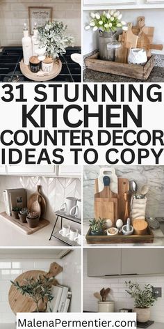 kitchen counter decor ideas to copy