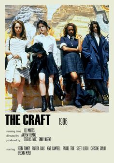 the craft movie poster with four women standing in front of a wall