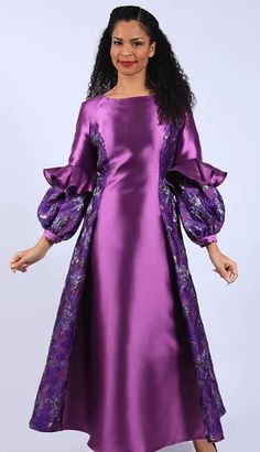 Diana Couture 8664-PUR Church Dress Elegant Purple A-line Gown, Elegant Purple A-line Maxi Dress, Elegant Purple A-line Midi Dress, Elegant Festive Midi Dress For Wedding, Elegant Festive Formal Dresses, Elegant Formal Festive Dresses, Chic Bishop Sleeve Maxi Dress For Party, Chic Maxi Dress With Bishop Sleeves For Party, Elegant Festive Dress With Fitted Bodice