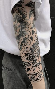 a person with a tattoo on their arm