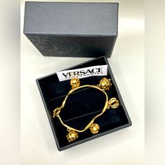 Reposhing This Item. Loved It, But Ready To Rotate For Something New. Full Inclusion. Questions? Leave A Comment Below! Designer Gold Bracelets For Evening, Designer Gold Bracelets, Designer Yellow Gold Bracelets For Party, Designer Gold Bracelets For Party, Versace Baroque, Versace Vintage, Versace Jewelry, Versace Gold, Vintage Versace