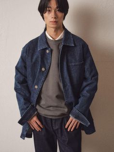 Composition : 100% cottonColor : INDIGOCountry of Origin : KOREA Jackets & Coats, Composition, Mens Outfits, The Originals, Clothes